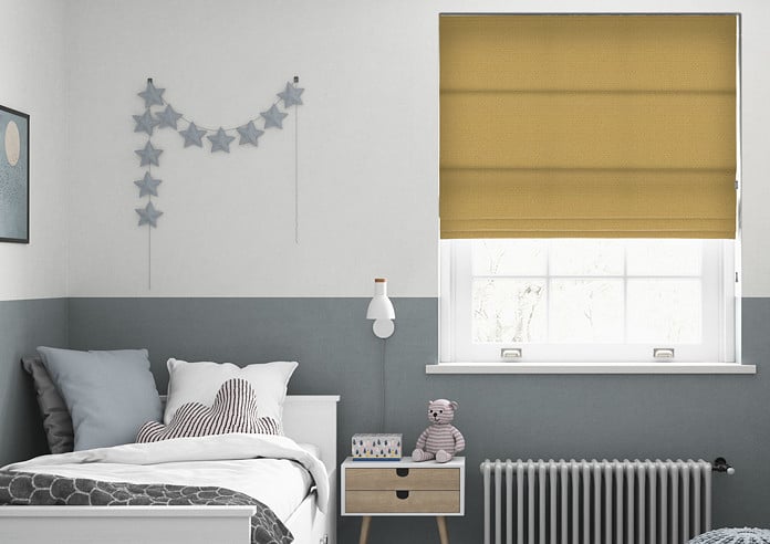 Sicily, Gold - Twist&Fit Roman Blind - Image 3